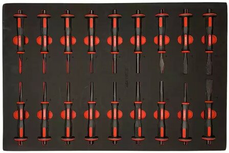 Carro de herramientas de 344 piezas con superficie superior de madera