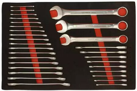 Carro de herramientas de 344 piezas con superficie superior de madera