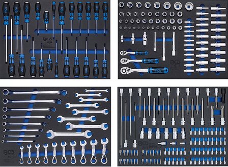 Carro de herramientas 8 cajones con 299 herramientas