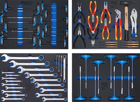 Carro de herramientas 8 cajones con 299 herramientas