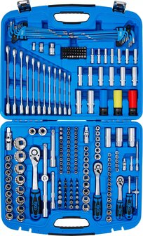 Juego de llaves de vaso Gear Lock entrada 6,3 mm (1/4) 10 mm (3/8) / 12,5 mm (1/2) 218 p