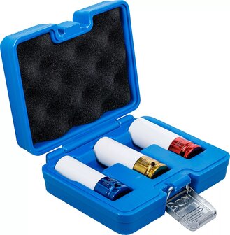 Juego de vasos de impacto con protector de plastico entrada  (1/2) 3 piezas