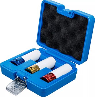 Juego de vasos de impacto con protector de plastico entrada  (1/2) 3 piezas