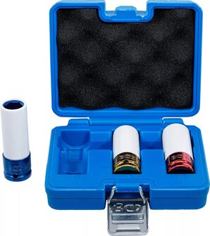 Juego de vasos de impacto con protector de plastico entrada  (1/2) 3 piezas