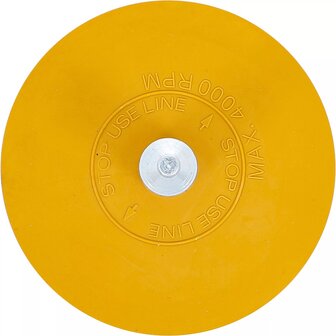 Disco de goma para laminas &Oslash; 90 mm