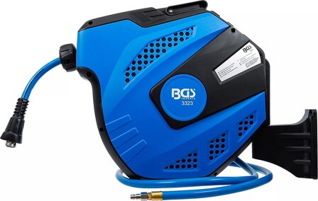 Enrollador de manguera de aire automatico 12 m + 2 m