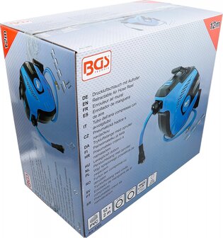 Enrollador de manguera de aire automatico 12 m + 2 m