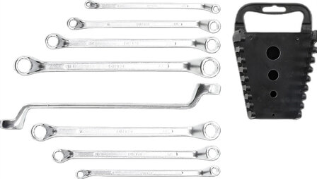 Juego de llaves de estrella dobles acodada 6 x 7 - 20 x 22 mm 8 piezas