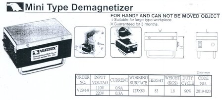 Desmagnetizador 0,3A