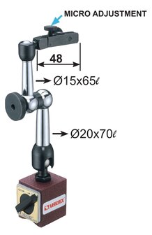 Base magnetica fuerza de sujecion 30 kg