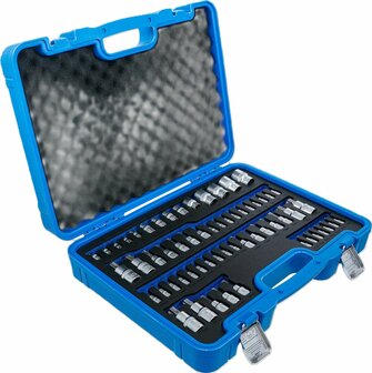 Juego de puntas de vaso y llaves de vaso Perfil E / perfil T (para Torx) / perfil T (para Torx) con orificio / perfil TP (para Torx Plus) 60 pi