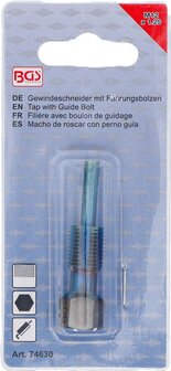 Macho de roscar con perno guia para sensores de temperatura M12 x 1,25