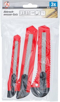 Juego de cuter de cuchilla fraccionable anchura de la cuchilla 9 / 18 mm 3 piezas