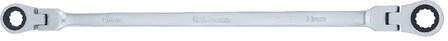 Llave articulada doble con carraca 10 x 11 mm