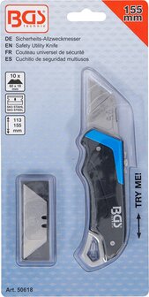 Cuchillo de seguridad multiusos 155 mm