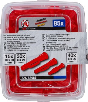 Surtido de tacos para cavidades &Oslash; 6 - 10 mm 85 piezas