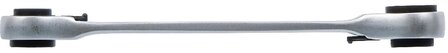 Llave combinada doble con carraca reversible 4 en 1 
