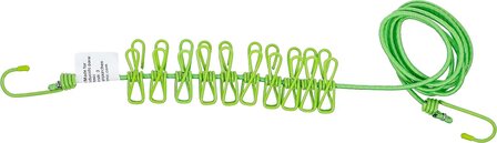 Tendedero flexible 1,9 - 2,4 m con 10 pinzas