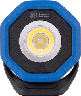 Proyector de bolsillo con carga inalambrica, COB-LED Twin Beam 2 en 1