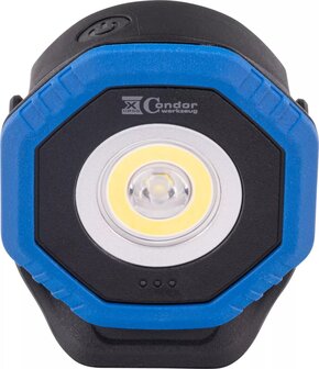 Proyector de bolsillo con carga inalambrica, COB-LED Twin Beam 2 en 1