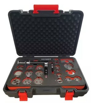 Juego neumatico para retraer pistones de freno &ndash; 21 piezas