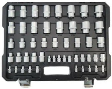 Juego de vasos Torx 1/4 + 3/8 + 1/2 de 101 piezas