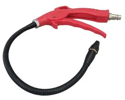 Pistola de soplado con boquilla flexible