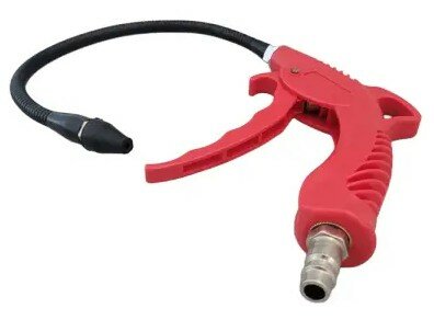 Pistola de soplado con boquilla flexible