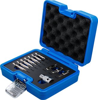 Juego de extractores de tornillos para perfil en T (para Torx) defectuoso T10 - T55 11 piezas