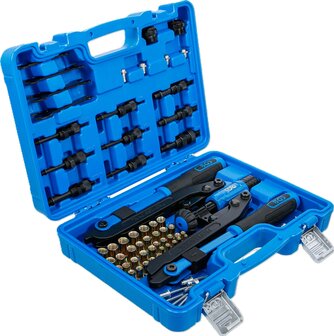 Juego de remachadora brazo largo para remaches ciegos y tuercas remachables