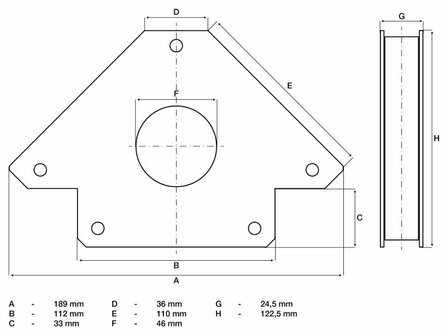 Escuadra magnetica extra fuerte 32 kg