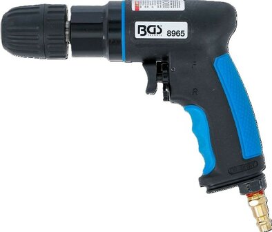 Taladro de aire con mandril de 10 mm sin llave, caja compuesta