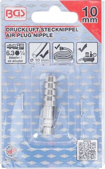 Espiga de conexion para manguera de aire de 10 mm