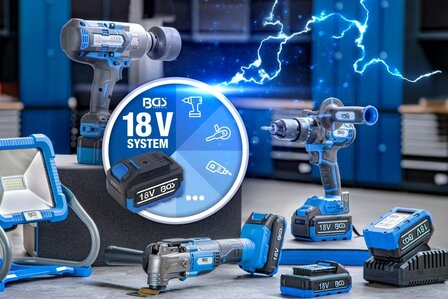 Juego de atornilladora de impacto a bateria sin escobillas 65 Nm 18 V con bateria y cargador rapido