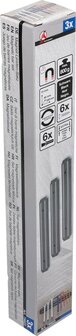 Juego de barras magneticas plano 330 mm 3 piezas