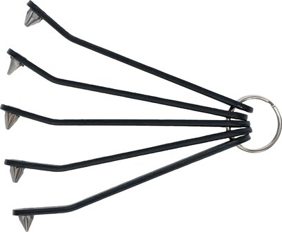 Destornilladores para puntas especiales ultra plana ranura SL en cruz PH y PZ perfil en T (para Torx) 5 pieza