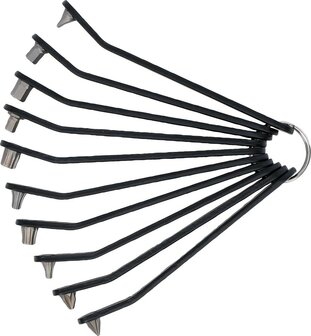 Destornilladores para puntas especiales ultra plana 10 piezas