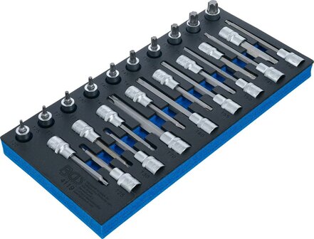 Bandeja de herramientas 1/3: Juego de conectores de bits 12,5 mm (1/2 pulgada) T-Star (p