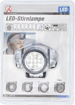 Lampara de trabajo para la cabeza 12 LED