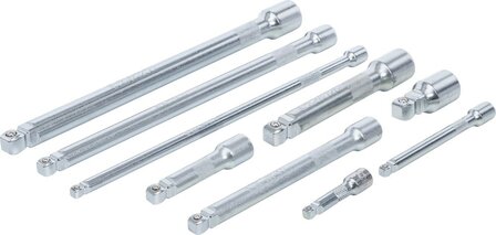 Juego de extensiones basculantes 6,3 mm (1/4), 10 mm (3/8), 12,5 mm (1/2) 9 piezas