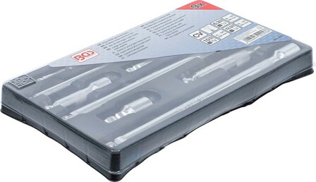 Juego de extensiones basculantes 6,3 mm (1/4), 10 mm (3/8), 12,5 mm (1/2) 9 piezas