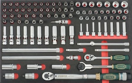Carro de herramientas de 8 cajones con 405 herramientas (EVA)