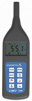 Medidor de ruido digital 2 curvas de filtro a/c / mediciones r&aacute;pidas y lentas