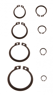 Surtido de anillos de seguridad exteriores (circlip) &Oslash; 3 - 32 mm 300 piezas