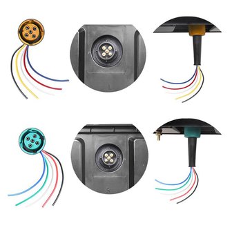 Juego de conexion de 5 pines de 15 cm para luces traseras
