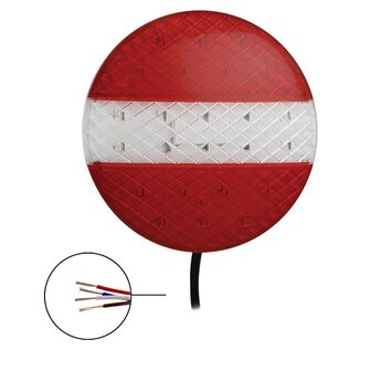 Luz trasera 12 24V 3 funciones 140mm STF LED
