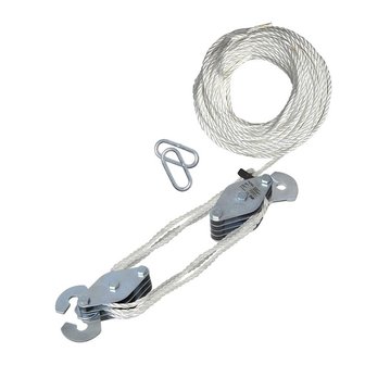 Cabrestante manual con cuerda de nailon de 20 m