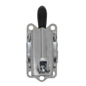 Abrazadera de 48 mm de hierro fundido con palanca de inclinacion para rueda de morro