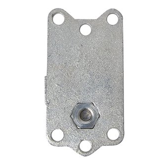 Abrazadera de 48 mm de hierro fundido con palanca de inclinacion para rueda de morro