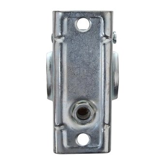Abrazadera de 48 mm con husillo inclinable para rueda de morro